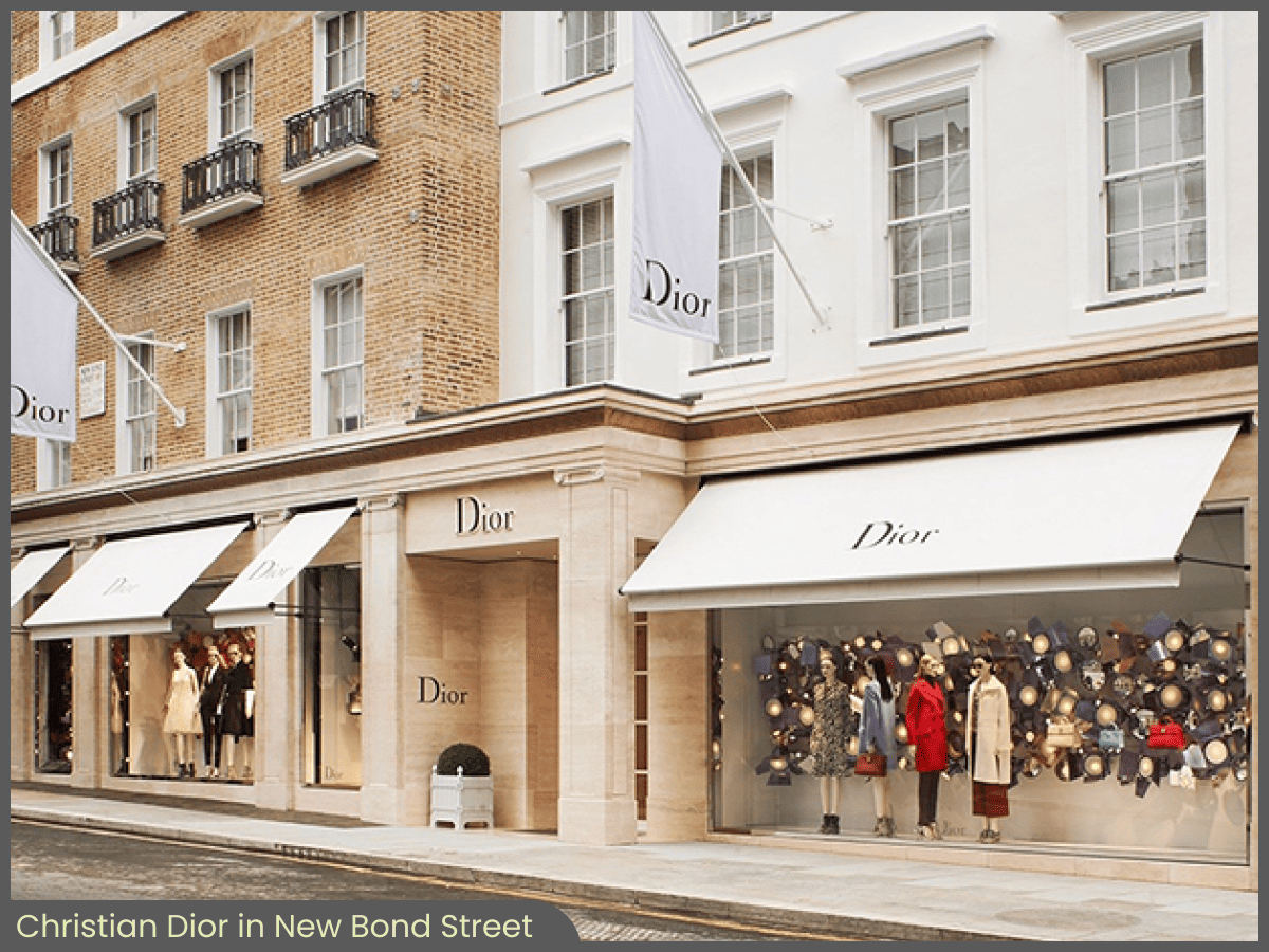 Morco Blinds - Project - Christian Dior - Greenwich Awning - New Bond Street, London
